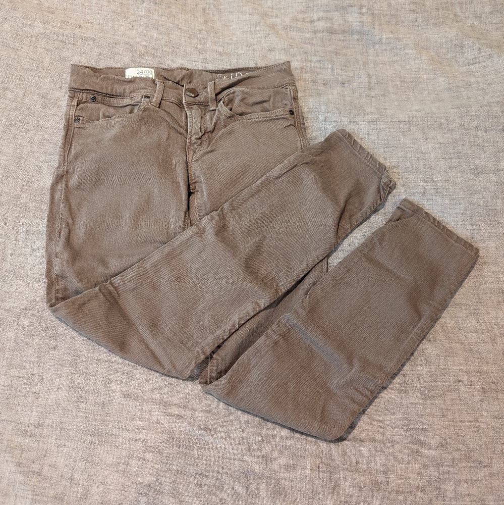 Gap 1969 Legging Jean Skinny Leg Denim Jeans Brown Size 24 / 00